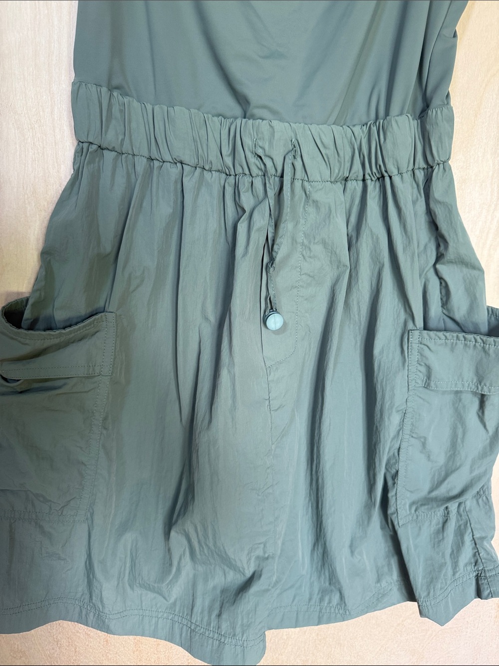Lush Olive Green Spaghetti Strap Mini Dress - Picture 4 of 4